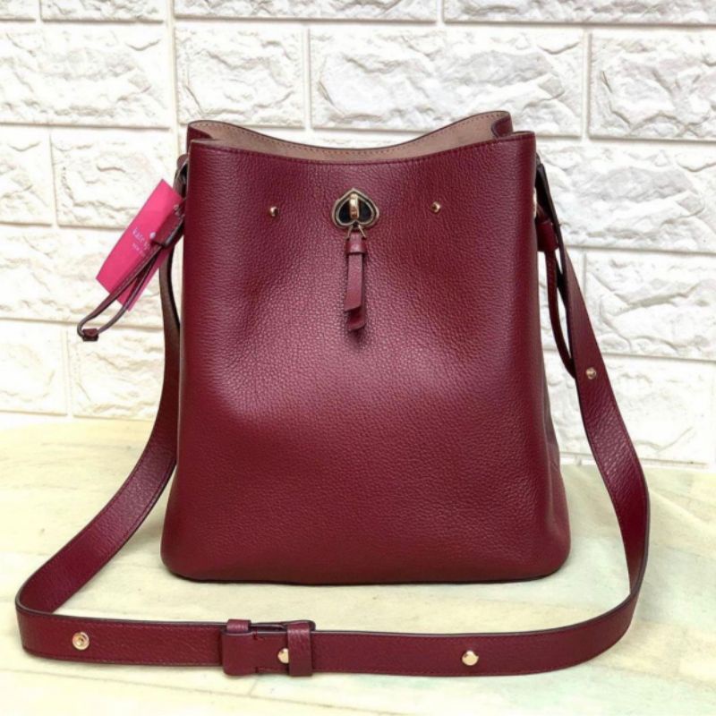 Kate Spade Marti Large Bucket  Cherrywood