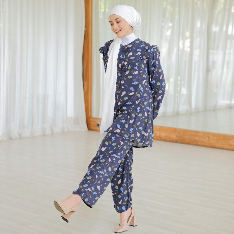 KOYU HIJAB Baju One Set Kode Relax Set Piyama by koyu