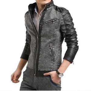 Dijual Jaket Pria Kombinasi Jeans Levis dan Semi Kulit JF02 Murah