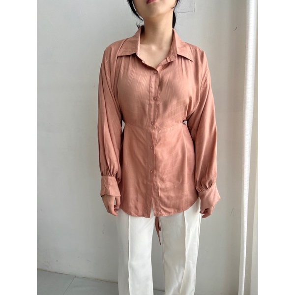 Selim Label Brenda Shirt Multiways Shirt Wrap Shirt Kemeja Wanita