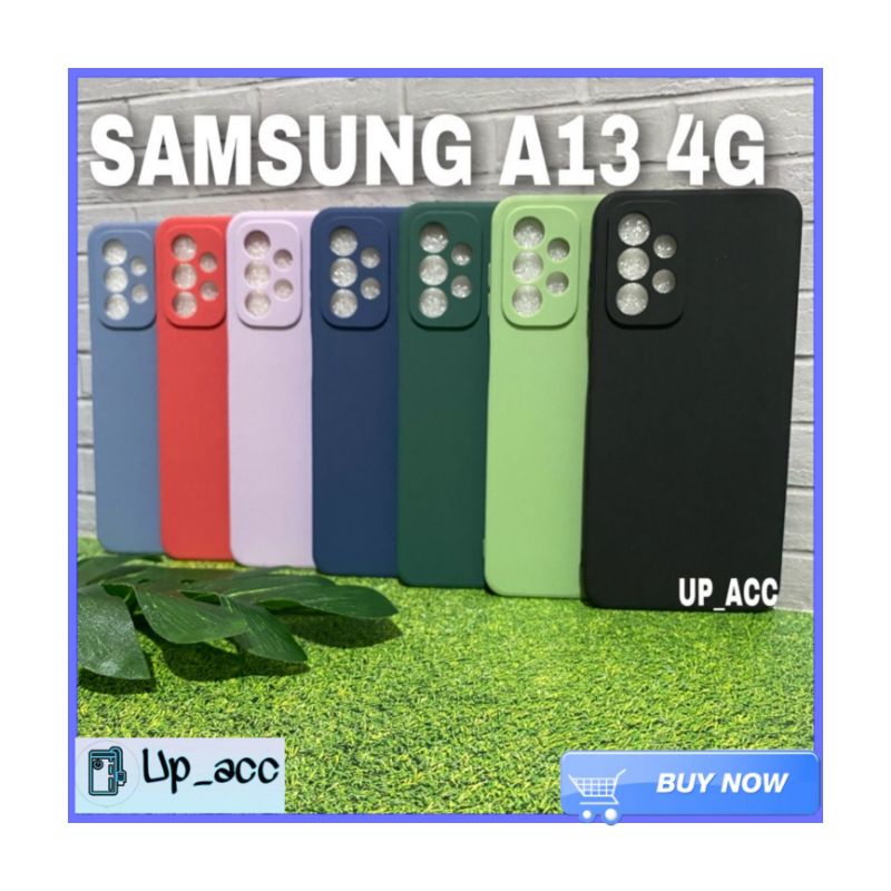 SAMSUNG A13 4G Case Candy Macaron Warna Tpu Lens Protector Kamera Case Makaron Premium Soft Case Full Cover