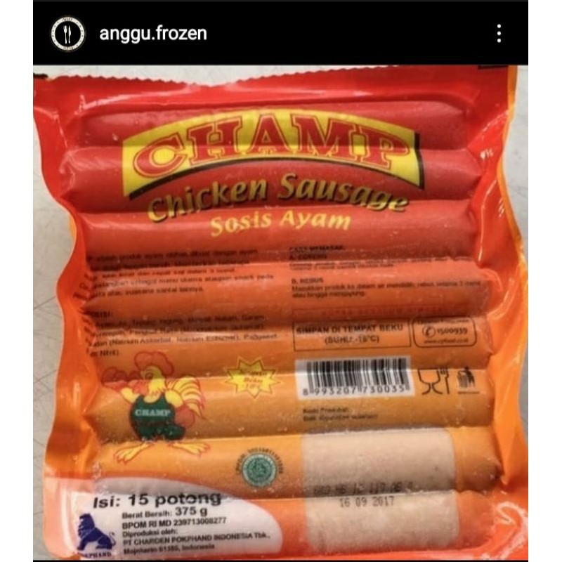 

champ sosis ayam
