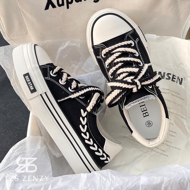 TZS Zenzy Widdy Canvas Korea Designed - Sepatu Canvas Comfy Wanita-6