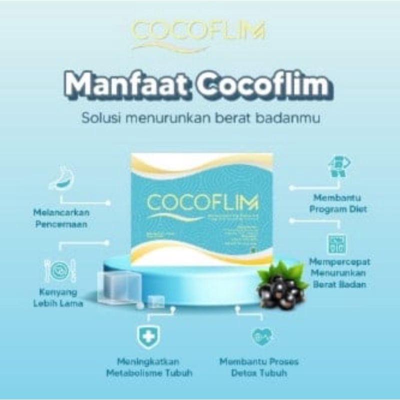 

COCOFLIM Minuman diet sehat detox tubuh suplemen alami pelangsing badan minuman penurun berat badan