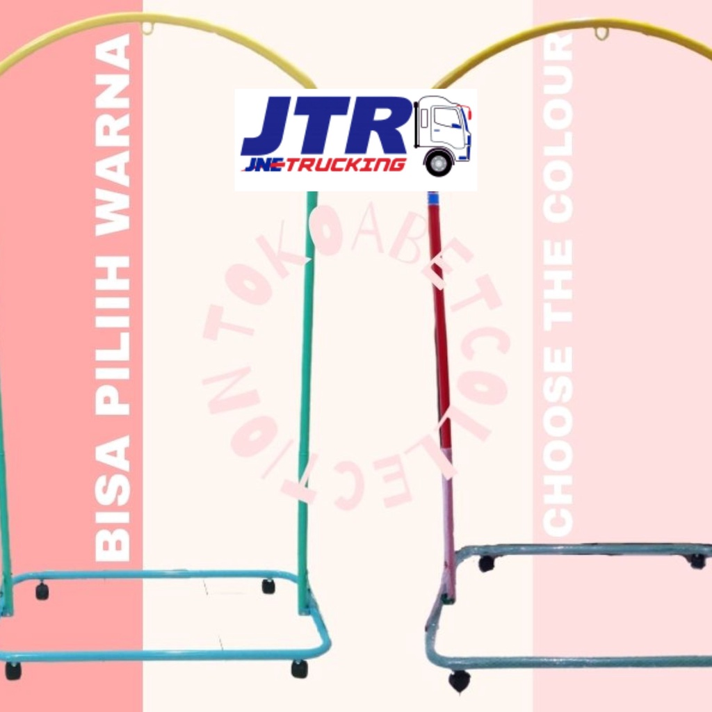 Tiang Ayunan Bayi Portable ORIENT warna warni (TIANG+RODA SAJA) #tokoabet
