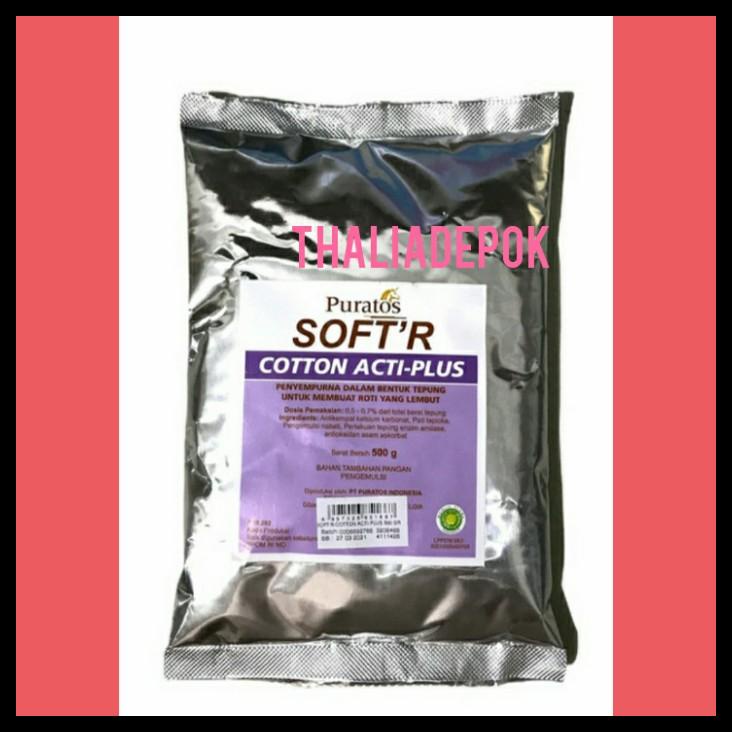 

TERBARUU!! PURATOS SOFT COTTON ACTIPLUS 500GR TEPUNG PELEMBUT TAMBAHAN ROTI COD