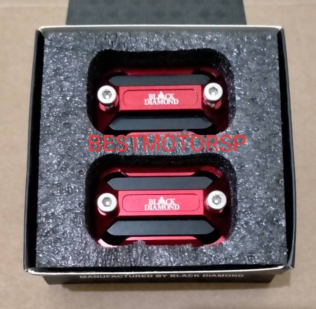 Cover Tutup Minyak Rem Yamaha Nmax Aerox Lexi Black Diamond CNC