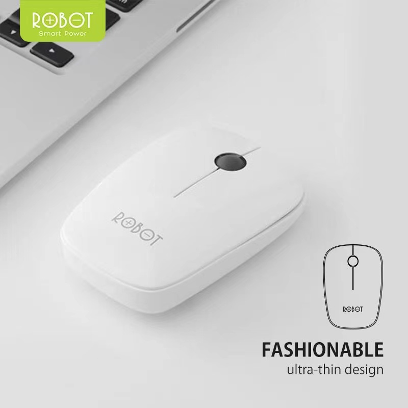 Mouse Robot M220 Fashionable Wireless 2.4G Optical 1600DPI USB Original - Garansi 1 tahun