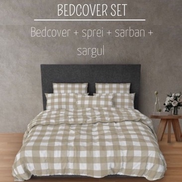 BEDCOVER / BEDCOVER SET SPREI / BEDCOVER SAJA SIZE 200X240 cm