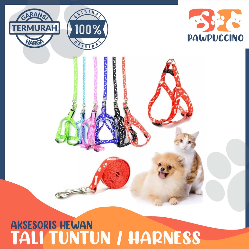 Tali Tuntun Y Anjing Kucing Kelinci Hewan Harness