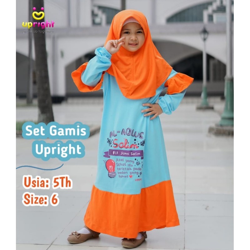 Gamis Anak Set Gamis Hijab Upright