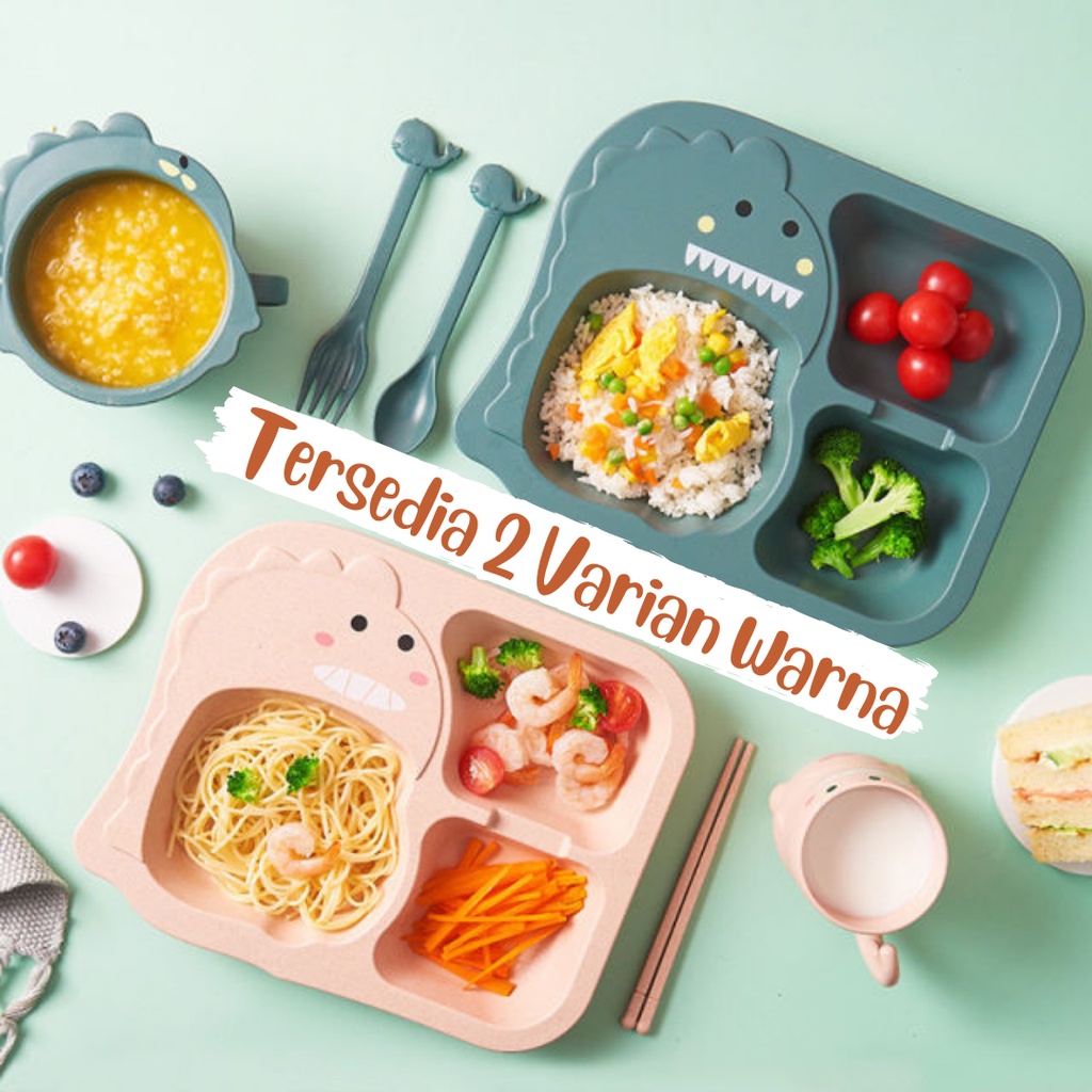 Set Tempat Makan Anak Set 6 in 1 Set Peralatan Makan Anak Kotak Makan Anak Karakter Set Tempat Makan Anak Karakter Baby Feeding Set Baby Alat Tempat Makan Bayi Perlengkapan Makan Bayi Set Peralatan Makan Bayi Set