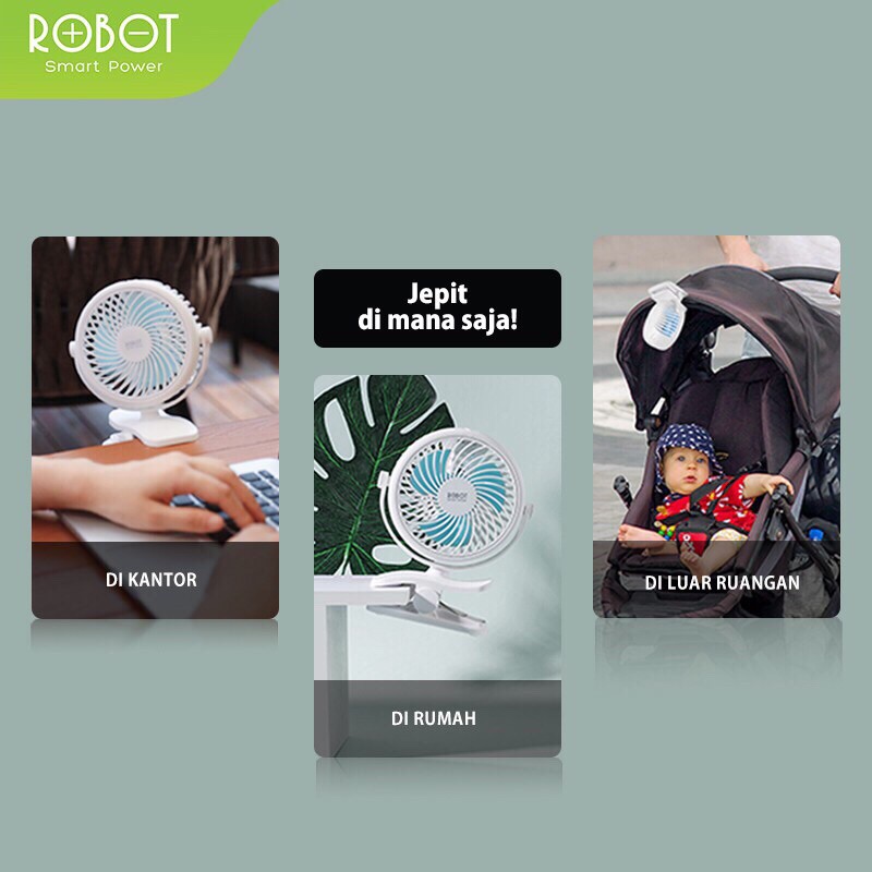 OLIKE PF1 KIPAS ANGIN LIPAT PORTABLE MULTI FUNGSI 2 in 1 MINI FAN POWERBANK 2000mAh 4 SPEED - GARANSI 1 TAHUN