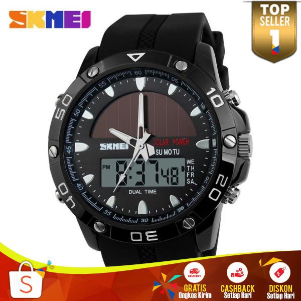 SKMEI Jam Tangan Analog Digital Pria JT 09 Jam Silicon Unik Terbaru Ringan Waterproof Berkualitas