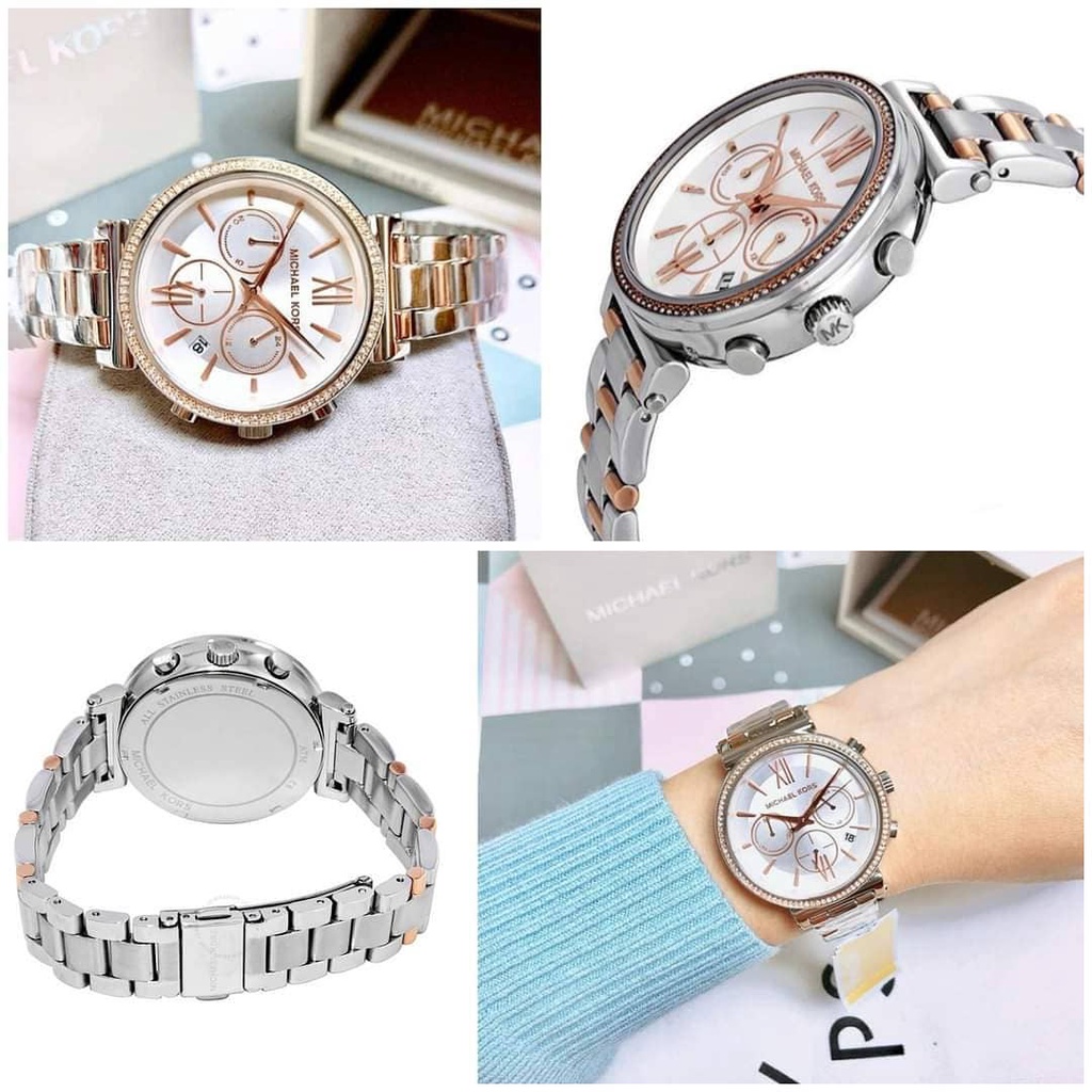 MK-6558 MICHAEL KORS/ JAM TANGAN CEWEK MICHAEL KORS MK-6558/INCLUDE BOX ORI/JAM TANGAN FASHION CEWEK/STRAP ALL STAINLESS STEEL