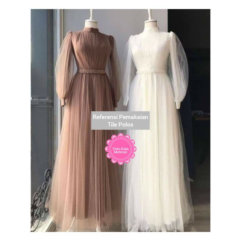 KAIN TILE TULLE POLOS HALUS PREMIUM