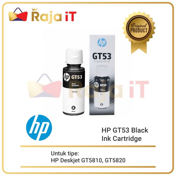 HP Tinta GT 53 Black GT53 Original