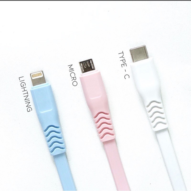 Kabel Data Fastcharging Support Mikro USB Type C Dan IOS