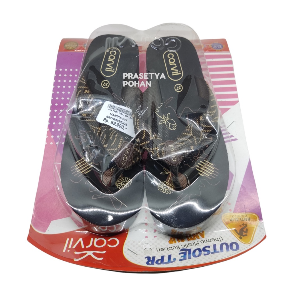 Sandal Wedges Carvil Original - Sendal Wedges Premium