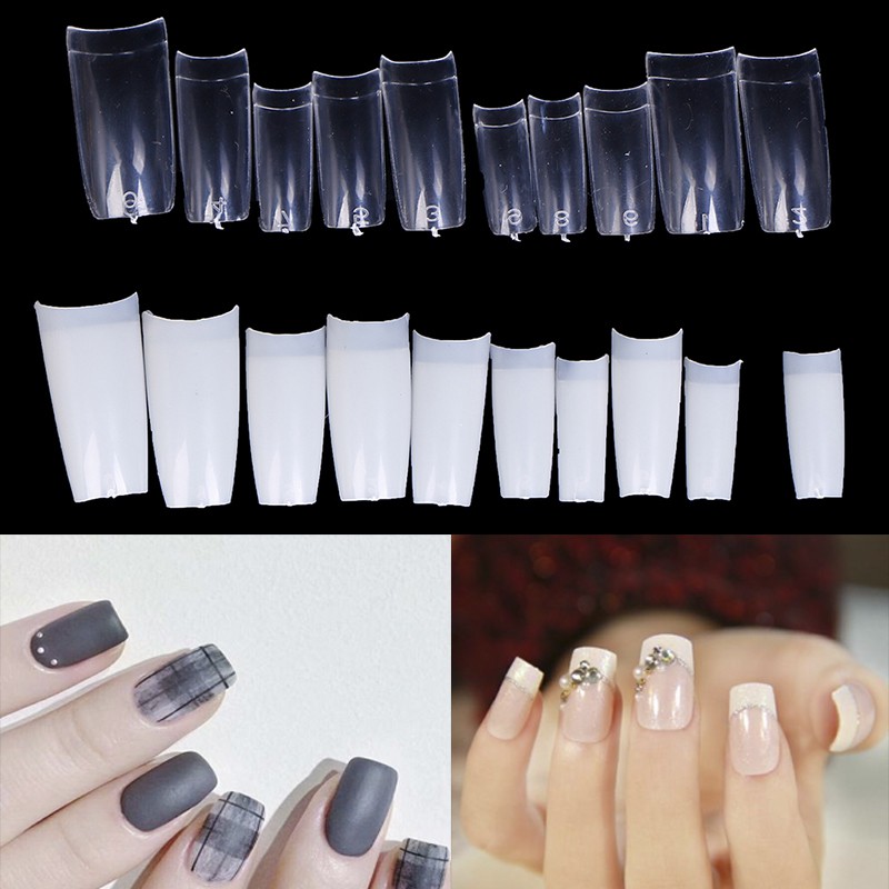 【 COD 】 500Pcs Kuku Palsu Pendek Bahan Akrilik untuk Manicure [IFASHION]