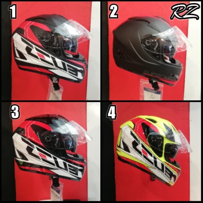 Helm Zeus ZS806 full face double visor