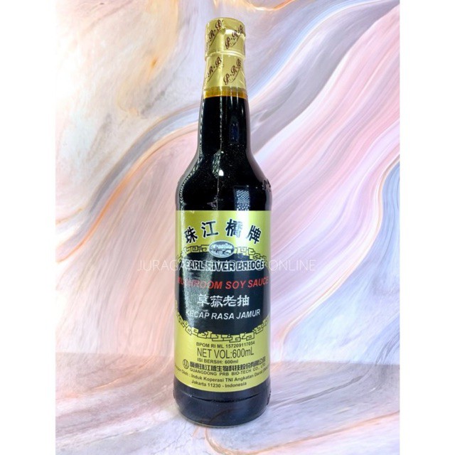 (JSO) MUSHROOM SOY SAUCE PEARL RIVER BRIDGE 600ml / kecap rasa jamur / PRB