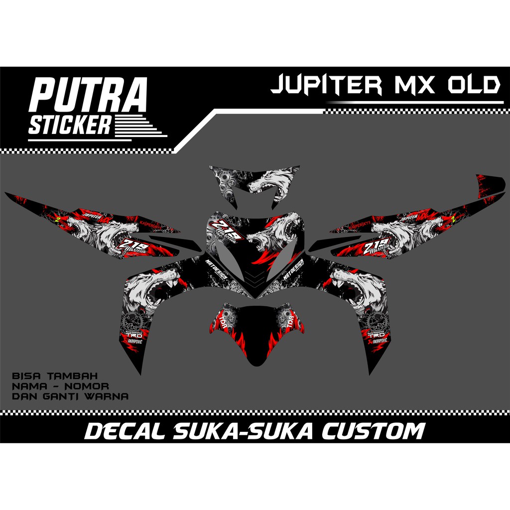 MX 135 Lama Decal sticker yamaha Jupitet MX old Full Body COD / DECAL STICKER MX 135 Lama COD