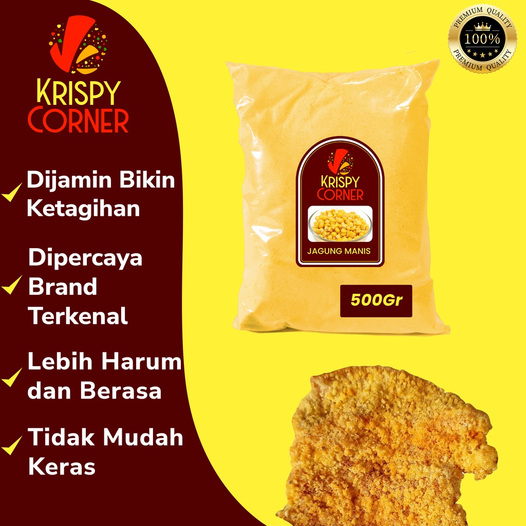 

Bumbu Tabur Jagung Manis Penyedap Aneka Snack Kentang Ayam Jamur Instan Rasa Jagung Manis 500gr