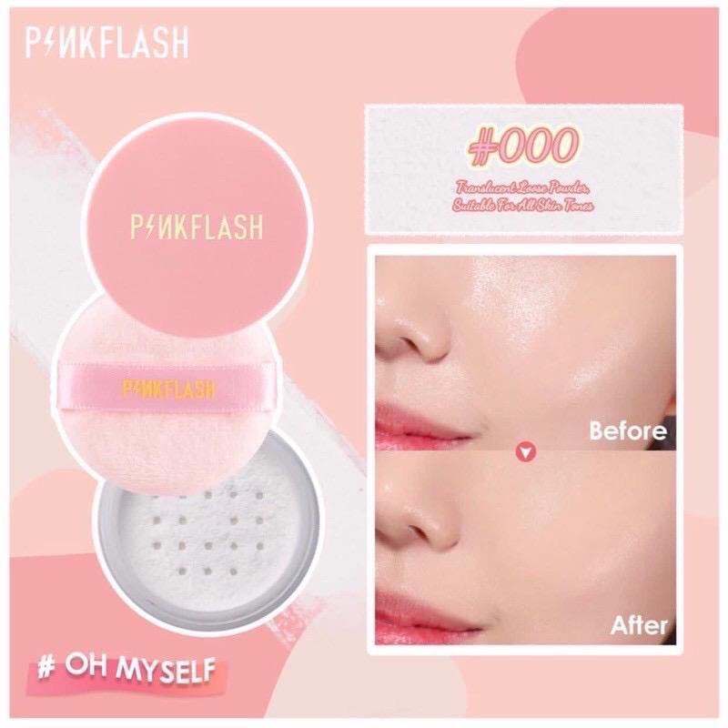 PINKFLASH  PF-F06 LOOSE POWDER OIL CONTROLLER / BEDAK TABUR KONTROL MINYAK