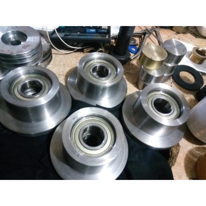 roda lift besi bukan coran Unp 5cm