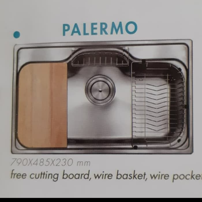 kitchen sink/bak cuci piring jumbo 1 Lubang merk CGS PALERMO