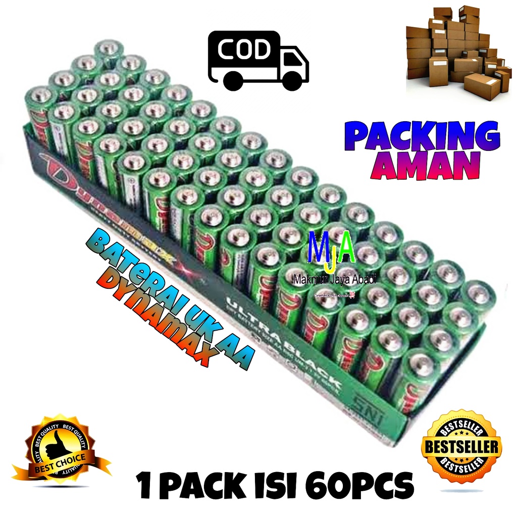 PROMO (BISA COD) Baterai AA Dynamax Murah Ukuran A2 isi 1 pack 60pcs