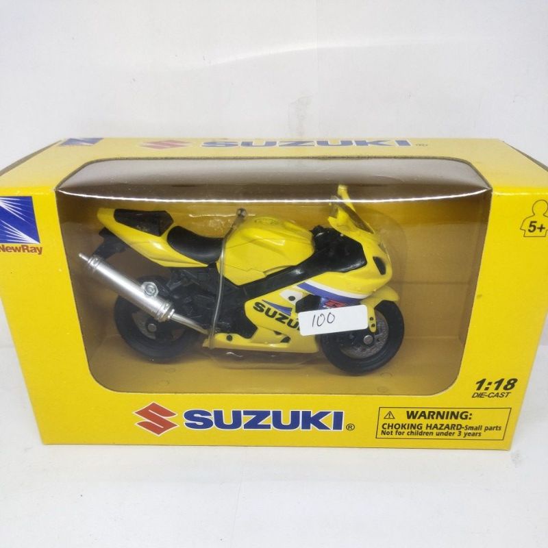 diecast miniatur motor Suzuki GSX balap sport