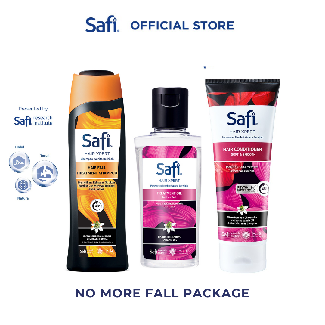 Safi No More Fall Package (Shampoo 160 ml + Hair Oil + Hair Conditioner)-0