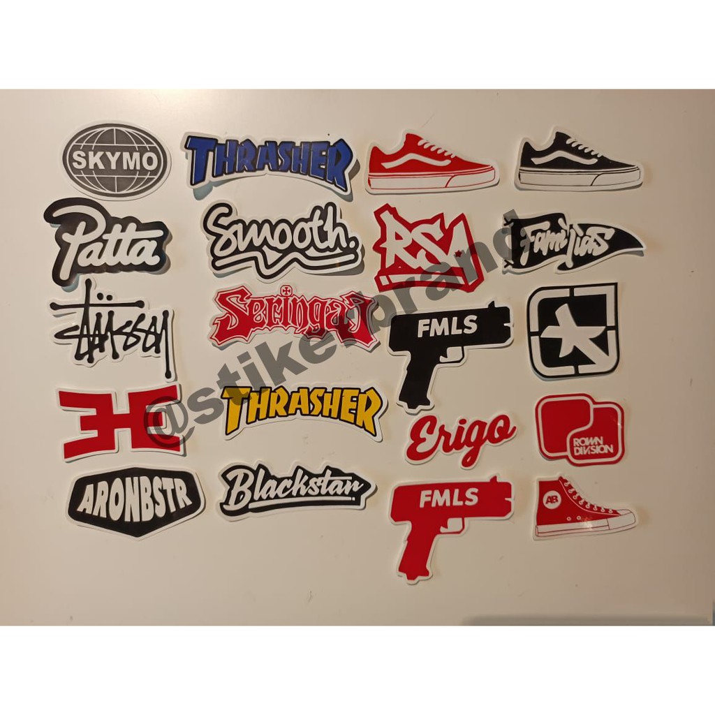 

STIKER BRAND DISTRO BISA PILIH GRAFTAC HYPEBEAST LOCALBRAND STICKER KATALOG 018