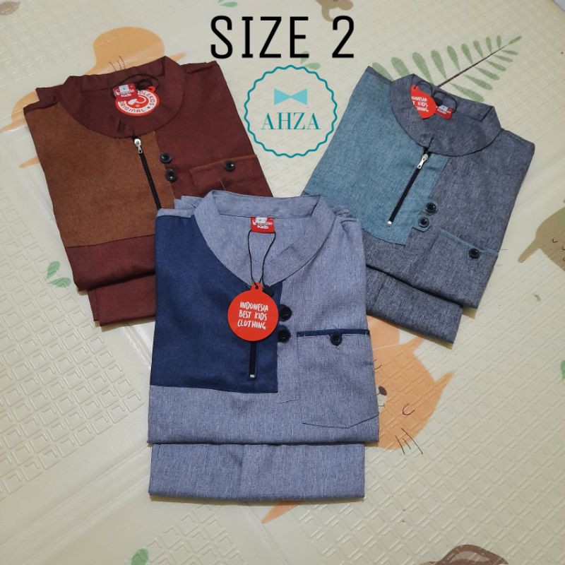 AHZA PADDLE KIDS KURTA MADINA SETELAN KOKO ANAK 2-10