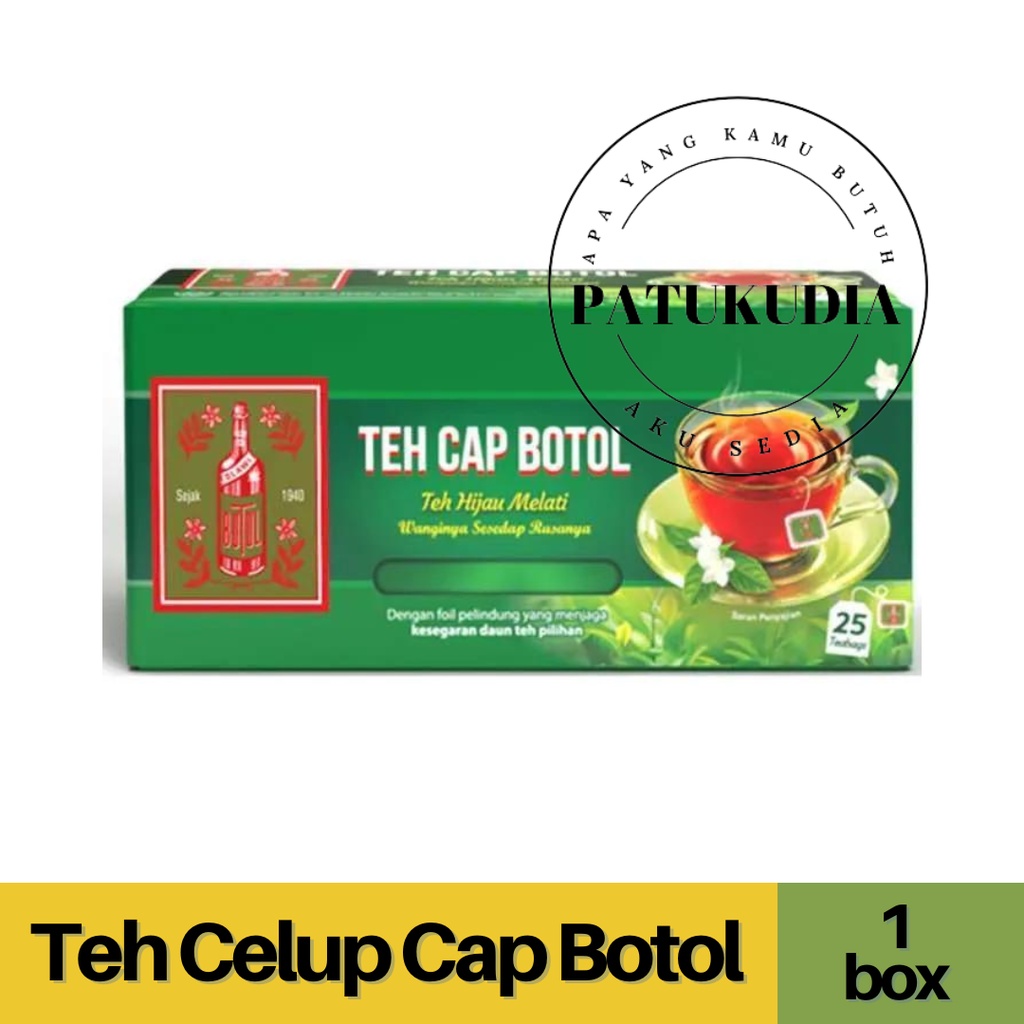 

Teh Celup Cap Botol Hijau Melati 1 box isi 25 kantong