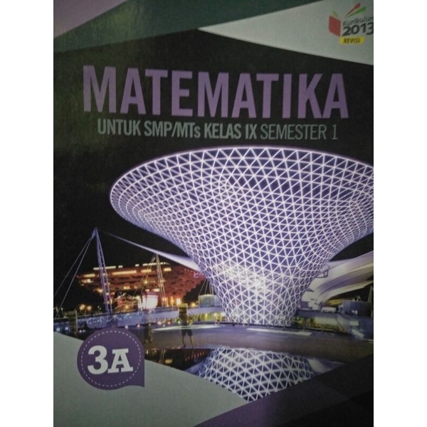 

Preloved/Bekas Matematika Erlangga kelas 9 IX 1 3 A