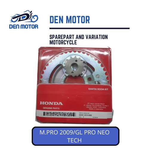 GEAR SET MEGAPRO 2001-2009/GL PRO NEO TECH ORI AHM 06401-KEH-900