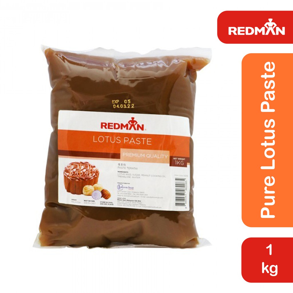 

Redman Pure Lotus Paste 1Kg Pasta Isian Filling Mooncake Biji Teratai