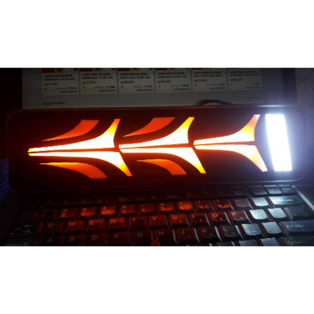 LAMPU REM MOBIL PICKUP LED VARIASI CUSTOM / SEIN RUNNING | Shopee Indonesia