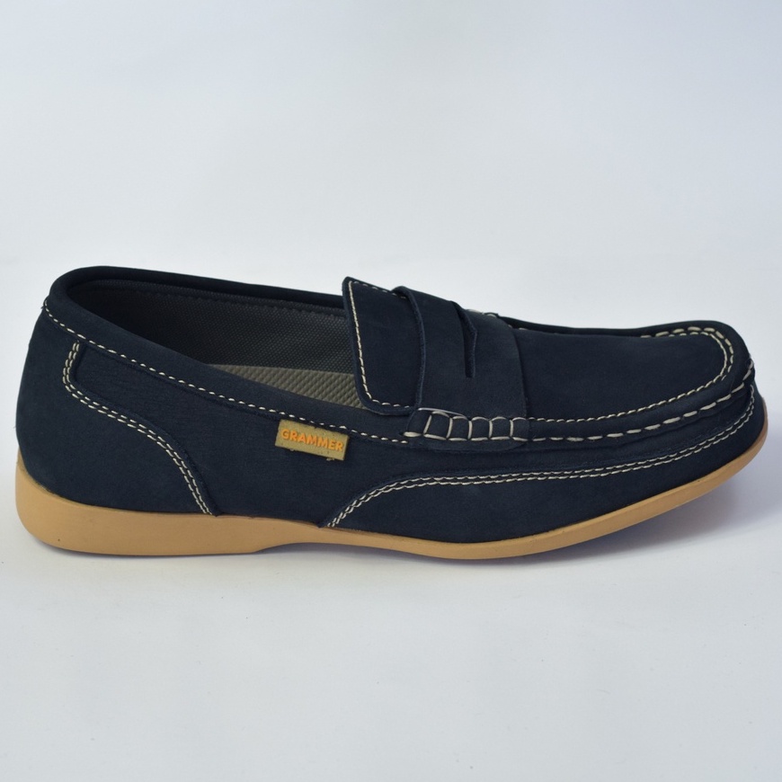 Sepatu Casual Pria Kulit Asli Moccasin Sepatu Kasual Loafers Moccasin Grammer