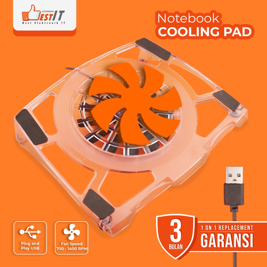 Cooling Pad Pendingin Laptop MT 02 M-Tech Original High Performance