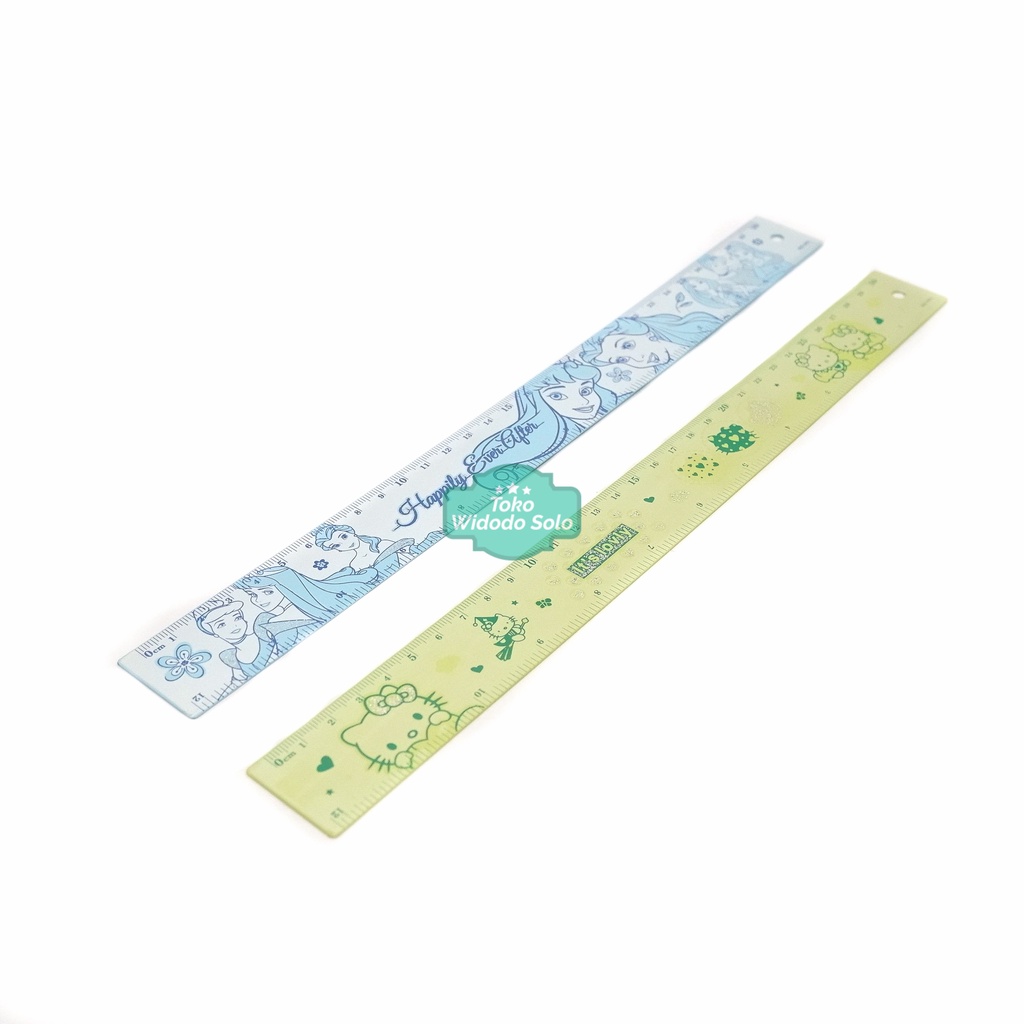 

Penggaris Besi 30cm Fancy Gambar Anak Mistar Stainless Steel Ruler - 1 Buah