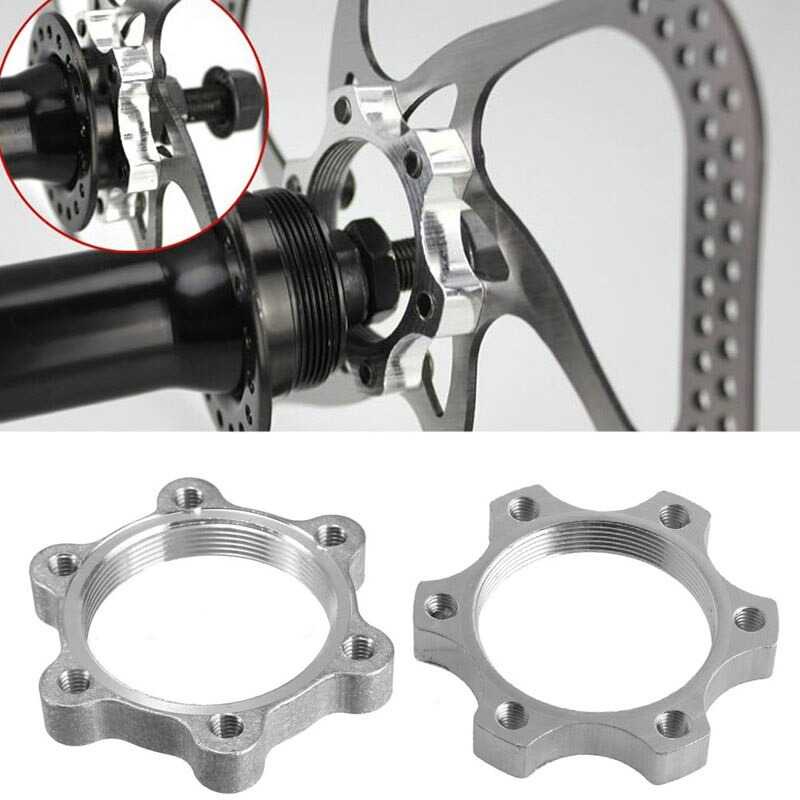 TG - HBF QILEJVS Threaded Hubs Disk Sepeda Freewheel Disc Adapter 6 Bolt 47518