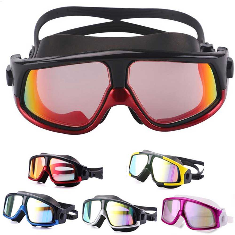 Kacamata Renang Diving Snorkling Large Frame Anti Fog UV