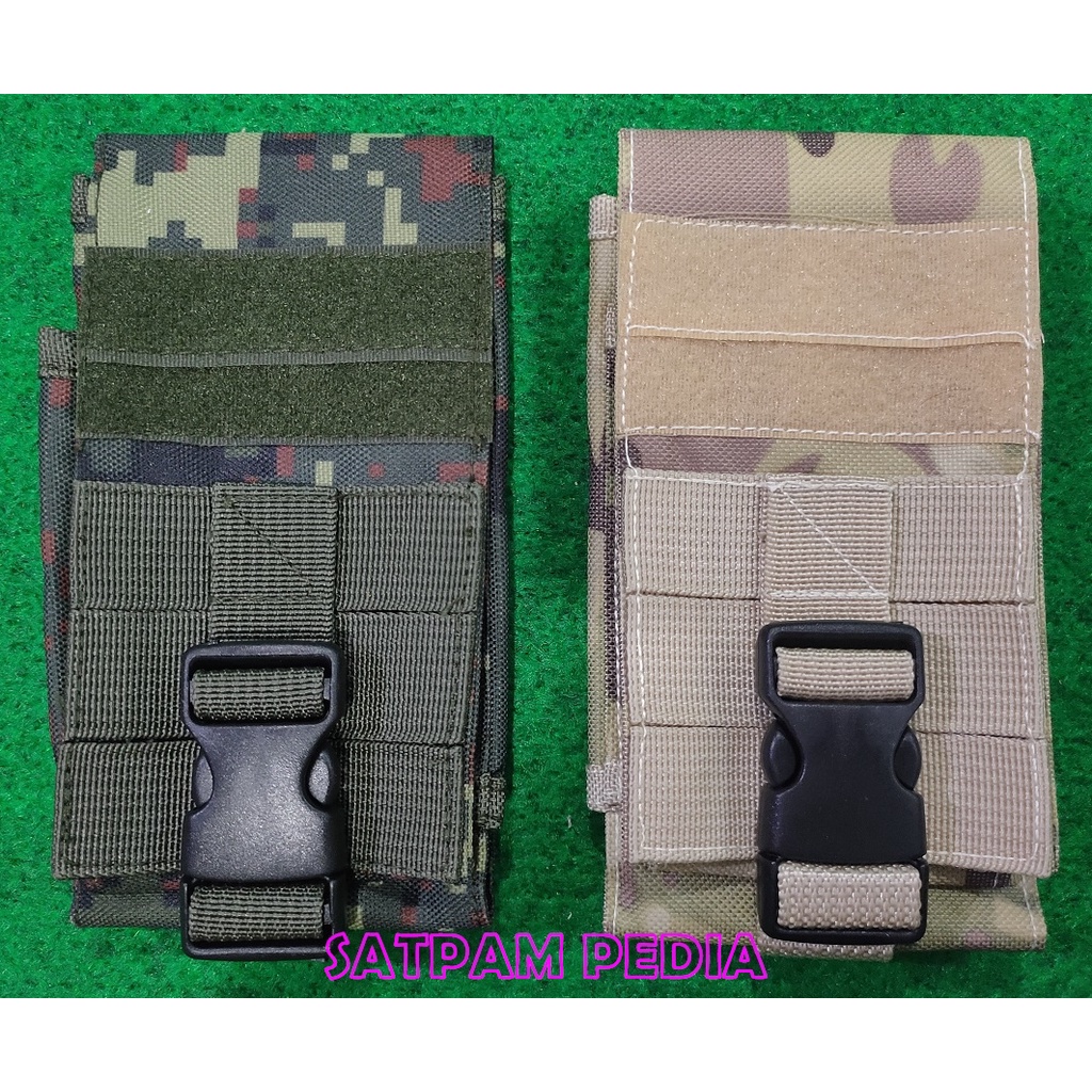 Tempat Handphone Kanvas Velcro - Sarung Handphone Kanvas Velcro