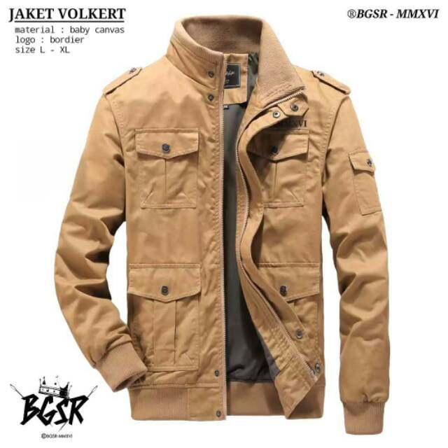 New Produk BGSR Jaket VOLKERT Premium / Jaket Windbreaker Pria Jaket Bomber Clasic