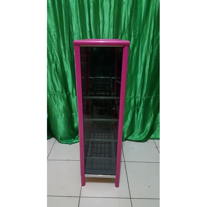 Rak Sepatu Kaca Alumunium Shinnybabystore