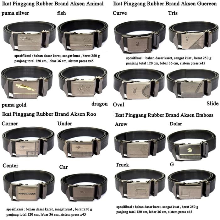 Ikat pinggang belt pria montblanc platinum